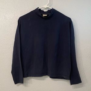 KOTN navy mock neck shirt size S